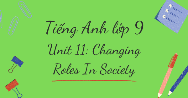 Từ vựng tiếng Anh lớp 9 | Unit 11: Changing Roles In Society - Thay đổi vai trò trong xã hội